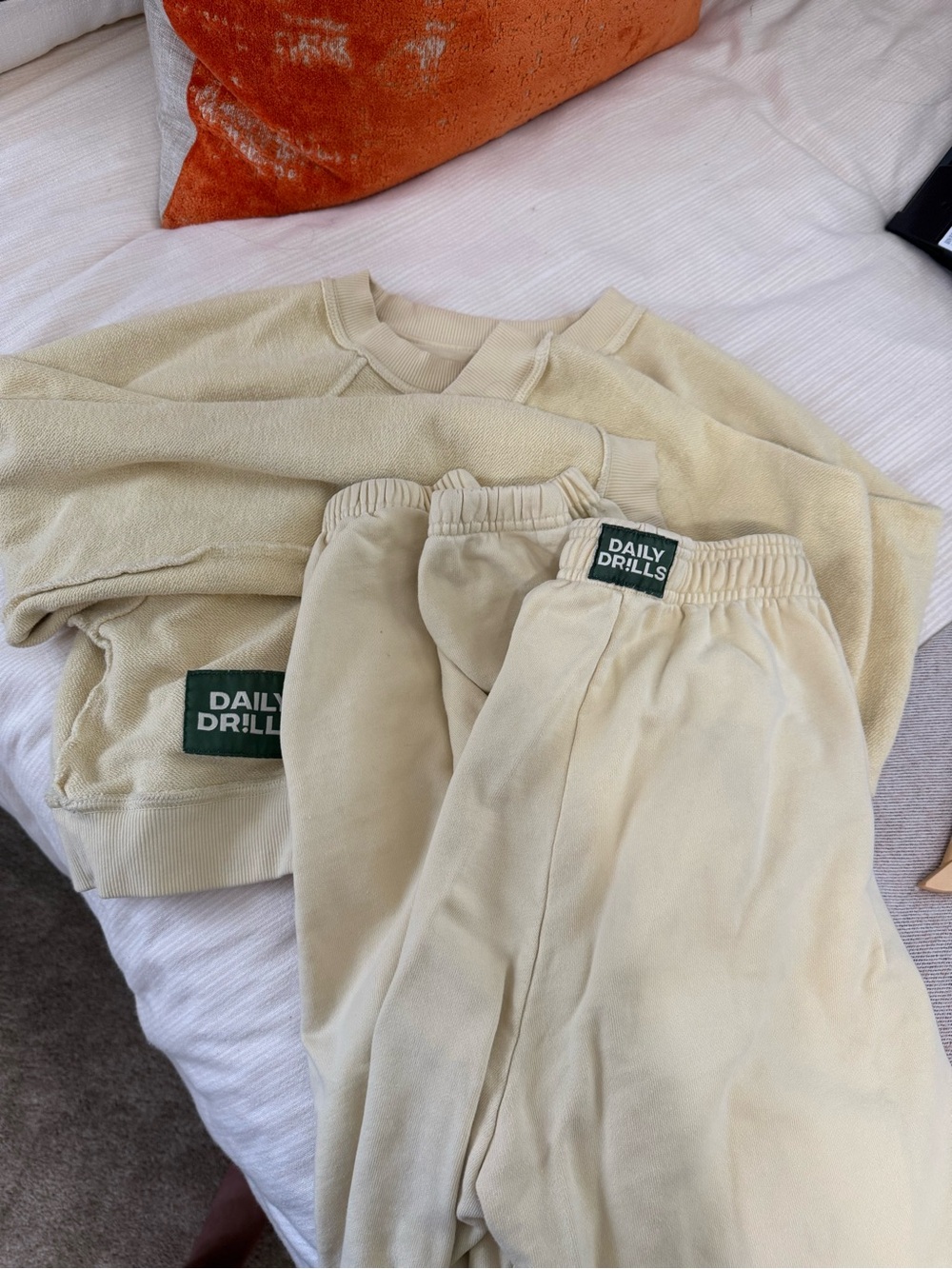 Daily Drills Set Butter Yellow Terry Cloth Reversible